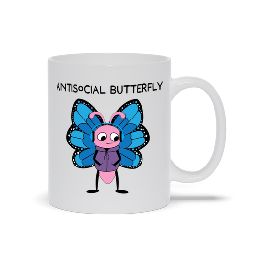 Antisocial Butterfly Mug