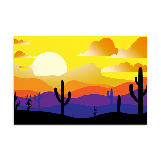 Desert Sunset Postcard