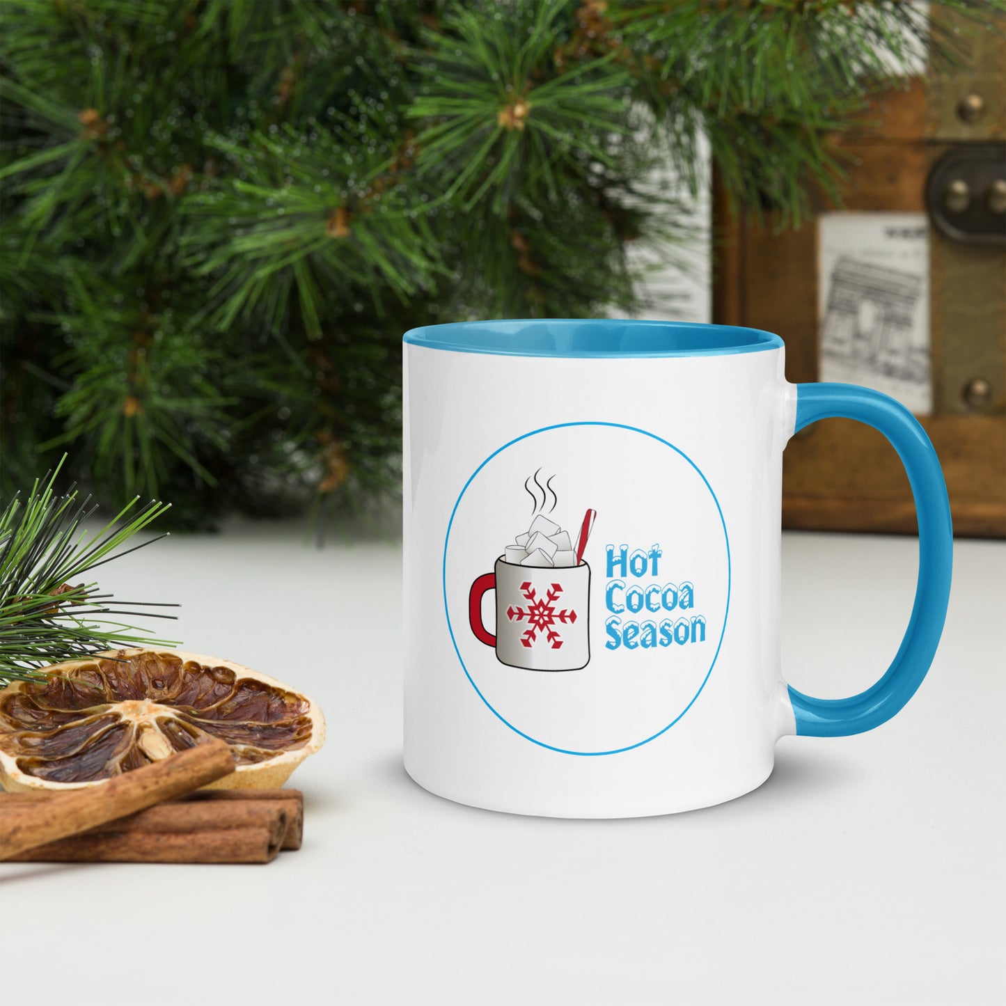 Hot Cocoa Season – Cozy Winter Mug Design with Marshmallows & Peppermint Twist