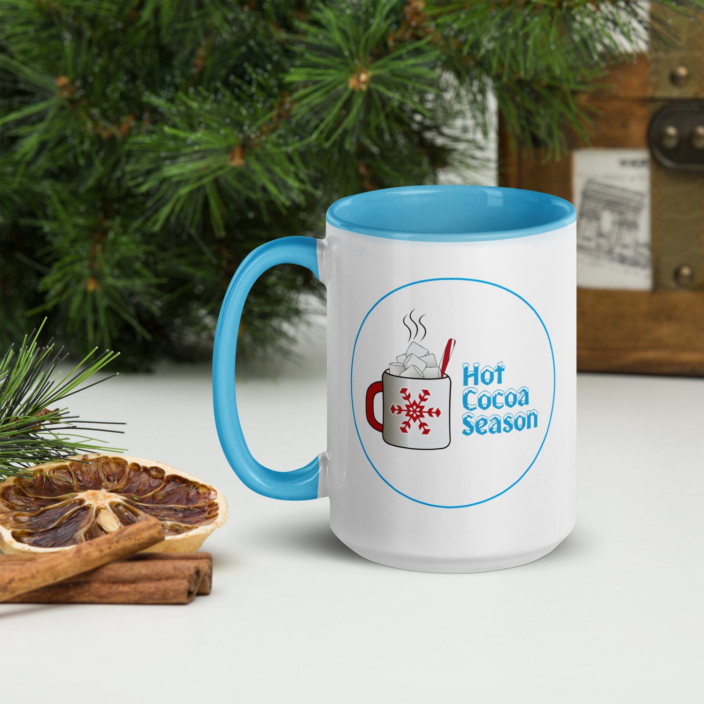 Hot Cocoa Season – Cozy Winter Mug Design with Marshmallows & Peppermint Twist